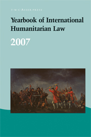 Yearbook of International Humanitarian Law - Volume 10, 2007